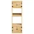 Cabinet SKI Medeno Smeđa 66 x 58 x 207 cm Čvrsto borovo drvo