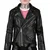 Moška jakna (biker) STRAIGHT TO HELL - Vegan Commando - Black/Silver - Ball Pull/Red Lining - VEG-COM-BLK-SIL