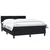 Vidaxl Box spring postelja z vzmetnico črna 160x210 cm žamet