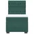 Vidaxl Box spring postelja z vzmetnico temno zelena 80x200 cm žamet