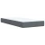 vidaXL Box spring postelja z vzmetnico temno siva 90x200 cm žamet