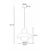 Opviq luster Hand, 1 × G9, crni / hrast / beli
