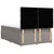 Vidaxl Box spring postelja z vzmetnico taupe 160x200 cm blago