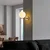 Opviq Zidna lampa Antler-15015, 15x29x23cm, IP20, Zlatno-bela boje