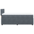 Vidaxl Box spring postelja z vzmetnico temno siva 80x200 cm žamet