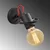 Opviq Zidna lampa E27 Socket, Crna