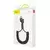 1 to 3 Vzmetni Kabel Lightning Baseus 1M 2A (Črn)