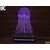 Black Cut 3D Lampa Meduza, Svetloplava
