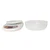 Verkgroup PVC LCD kuhinjska tehtnica s posodo 1g do 5kg bela