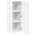 vidaXL Stenska kuhinjska omarica s polico 2 pcs Bela 30 x 31 x 80 cm