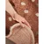 Rjava pralna/ročno tkana bombažna otroška preproga 89x120 cm Snuggle Gino – Hanse Home