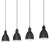 Eglo 55244 - Luster na sajli PRIDDY 4xE27/60W/230V crna