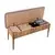 Hanah Home Trpezarijska klupa Vina Bank 110x85x40cm Bež-Lavanda