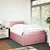 Vidaxl Box spring postelja z vzmetnico roza 120x190 cm žamet