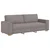 Dvodijelni set sofa s jastucima, taupe tkanina