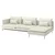 SÖDERHAMN Sofa ležaj 4-sed, s lenjivcem bez stranice/Gunnared bež