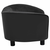 Sofa za pse crna 69 x 49 x 40 cm od pliša i umjetne kože