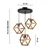 Opviq Luster Cube Triple B, Crni