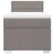 Vidaxl Box spring postelja z vzmetnico taupe 90x200 cm blago