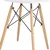 Okrogla miza 80x80 cm bela 41209