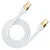 3MK Hyper silikonski Kabel USB-C v USB-C 100W 5A 200cm, bel