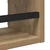 Set zidnih polica s policom 3 pcs Umjetnički hrast 40x16x14cm