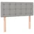 shumee Box spring postelja z vzmetnico svetlo siv 100x200 cm blago