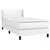 Vidaxl Box spring postelja z vzmetnico bel 90x190 cm umetno usnje