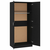 Ormar crni 80 x 52 x 180 cm od konstruiranog drva