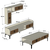 Hanah Home Set TV Komoda i klub sto Orah