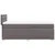 Vidaxl Box spring postelja z vzmetnico siva 90x190 cm umetno usnje
