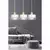 Luster na sajli TORIN 3xE27/15W/230V bela