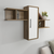 HANAH HOME Zidna polica Olida Walnut White