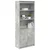 Visoka komoda siva betona 70x35x180 cm od konstruiranog drva