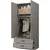 Hanah Home Ormar Yaman Luna 1600-043, 80x182x47 cm, Sivi