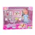 slomart Set LEAN TOYS: Mini punčka, dodatki, modra obleka, 12cm