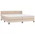 Vidaxl Box spring postelja z vzmetnico kapučino 200x200 cm um. usnje