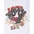 Ed Hardy Majica 1971 Tattoo Eagle  krvavo rdeča / črna / bela