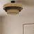 Plafonski luster WENTA 1xE27/60W/230V prečnik 50 cm juta/braon