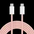 KRUGER&MATZ USB-C na USB-C kabl za brzo punjenje i prenos podataka, 60W, dužina 1 m, boja roza, model KM1271-1P