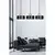 Luster na sajli TORIN 3xE27/15W/230V crna