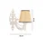 Opviq Zidna lampa Gloria Coral , 15x10x13cm, IP20, Bež-bela