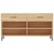 Klupa za cipele boja hrasta 102 x 35 x 55 cm konstruirano drvo
