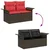 Sjedeća garnitura za vrt s jastukom s pohranom 8 pcs Poli ratan