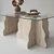 HANAH HOME Sto za dnevnu sobu Canyon Travertine Transparent