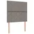 vidaXL Postelja boxspring z vzmetnico Taupe 80 x 200 cm Blago
