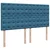 Vidaxl Box spring postelja z vzmetnico modra 180x200 cm žamet