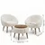 ATELIER DEL SOFA Fotelje i klub stočić Lida Wellsoft White