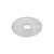 Smooth circular blade for ham/sausages, with white gear, stainless ste