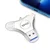 iDiskk USB Flash memorija, 128GB, USB 3.0, Type-C, Lightning, Srebrne boje